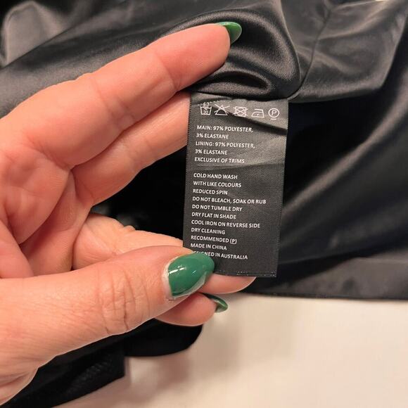 NWT Bardot Black Freida Fringe Sleeveless Mini Dress Size Small - Picture 6 of 9